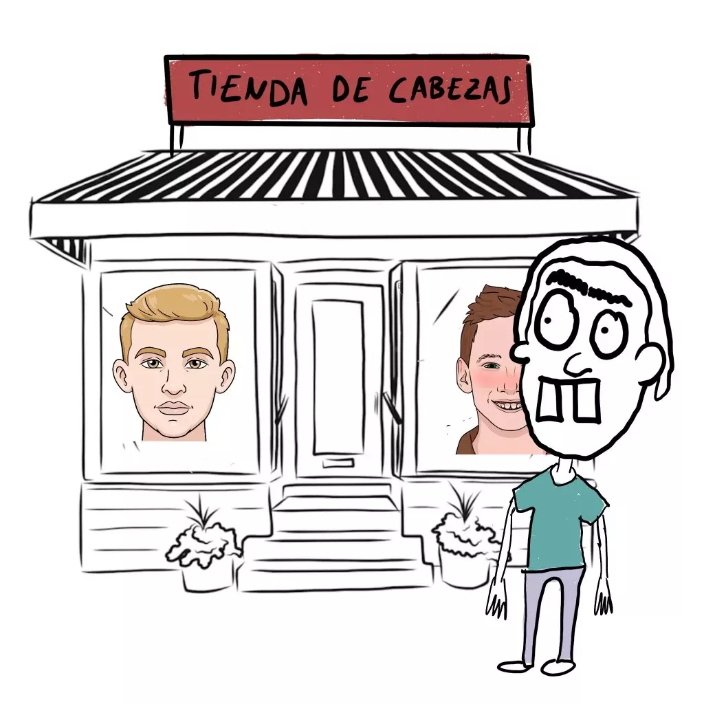 tienda de cabezas